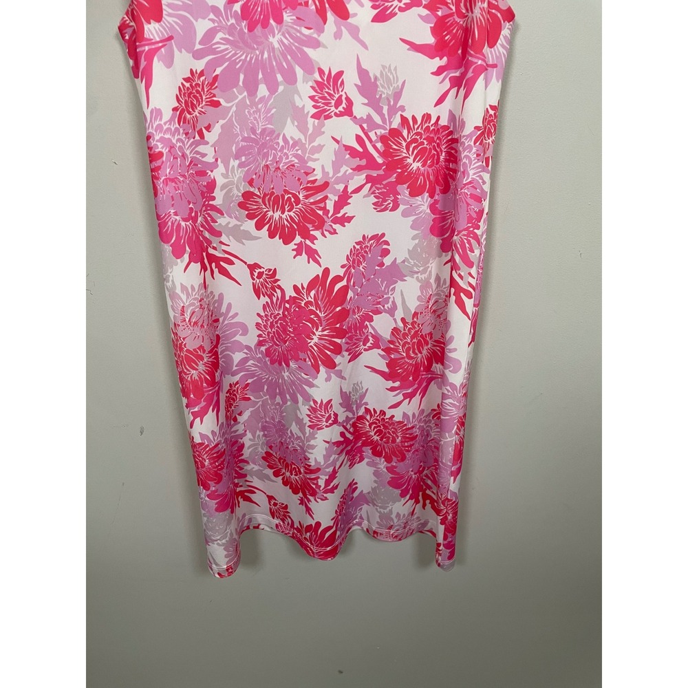 Jean-Pierre Klifa Paris Pink Floral Sleeveless Dress Size Small Preppy Coastal - Picture 6 of 9